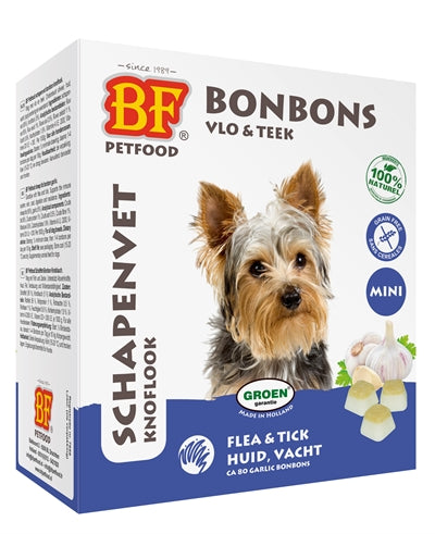 Bf Petfood Schafsfett Mini Bonbons Knoblauch